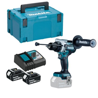 Parafusadeira Furadeira De Impacto 18V LXT Mandril De 1/2 DHP486RTJ Bateria 5.0Ah Makita