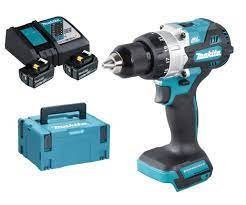 Parafusadeira Furadeira De Impacto 18V LXT Mandril De 1/2 DHP486RTJ Bateria 5.0Ah Makita