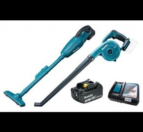 Combo Aspirador DCL180Z + Soprador DUB183Z + 1 Bateria 18V 3.0Ah e Carregador Makita