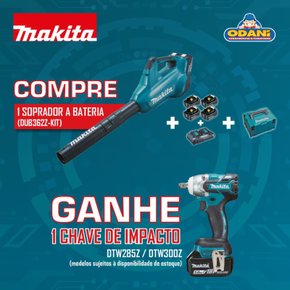 Kit Agricola Soprador DUB362Z + Kit Energia + DTW300 ou DTW285 Makita