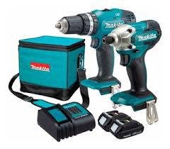 Combo Parafusadeira e Furadeira de Impacto a Bateria 18V LXT DHP482+DTD152 Makita